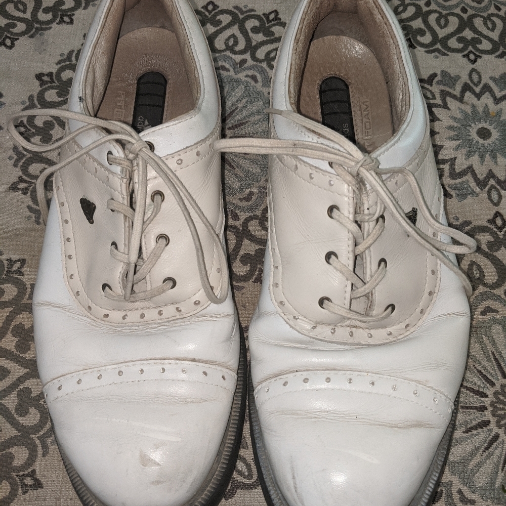 MEN'S ADDIDAS VINTAGE LEATHER GOLF SHOES!!